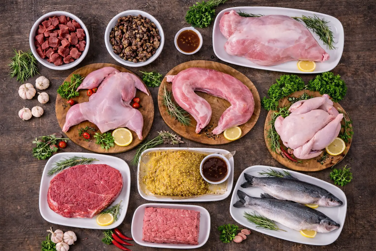 Plated premium product selection