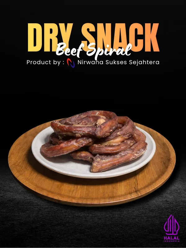 Dry Snack Beef Spiral